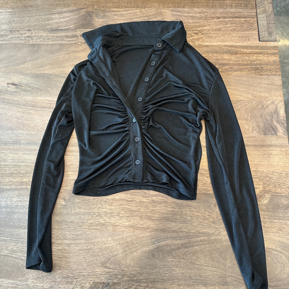 Long sleeve top - black